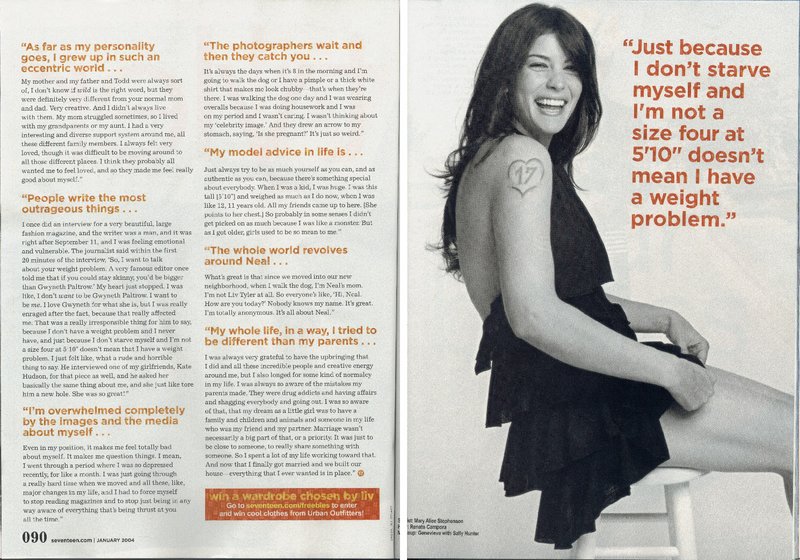 Liv Tyler in Seventeen Magazine - 800x560, 122kB