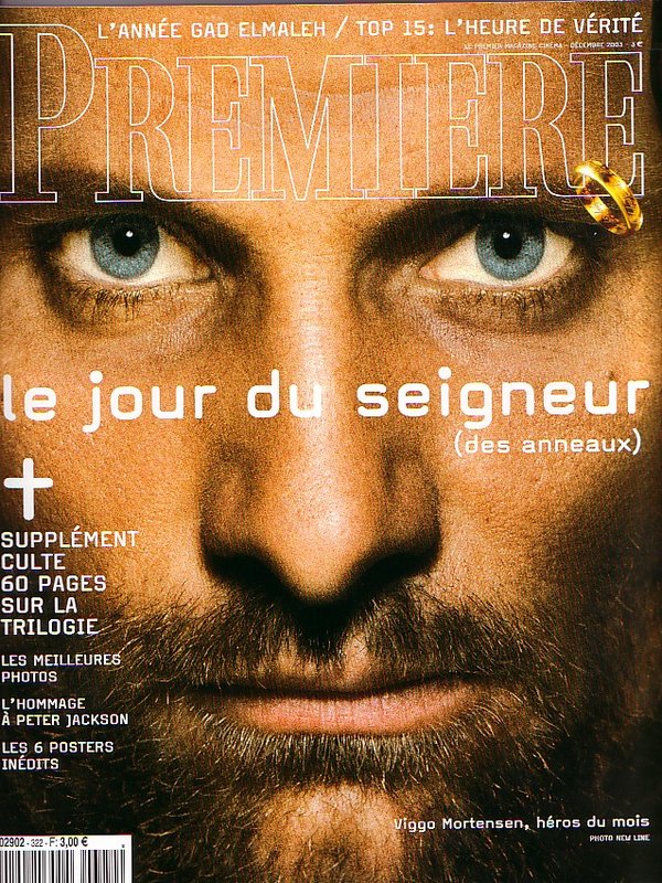 French Premiere Magazine talks ROTK - Aragorn Cover - 600x800, 195kB