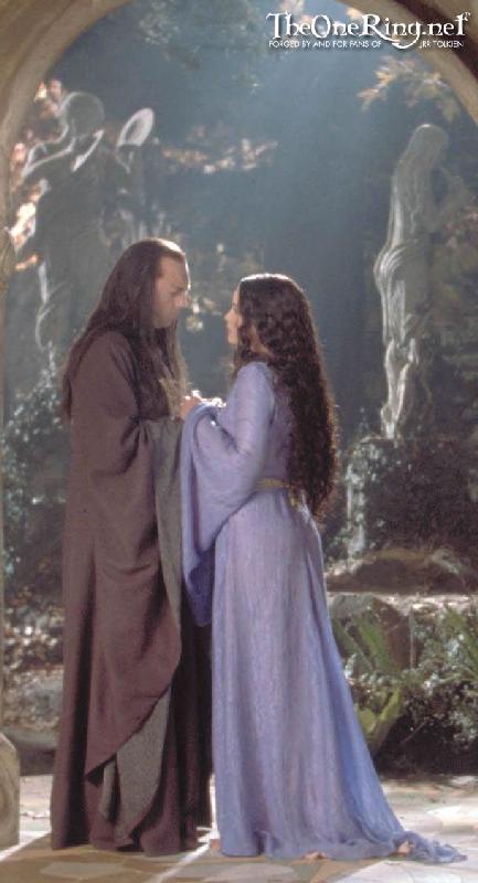 Elrond And Arwen At Rivendell - 433x800, 43kB