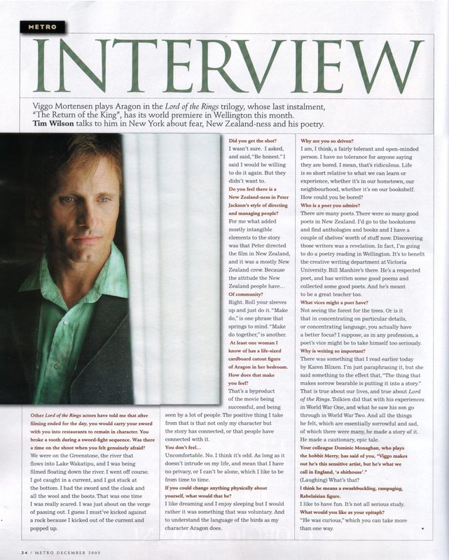 Mortensen Interview in NZ 'Metro' Magazine - 641x800, 128kB