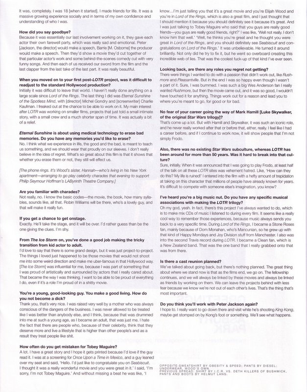 Nylon Magazine's Elijah Wood Interview - 627x800, 156kB