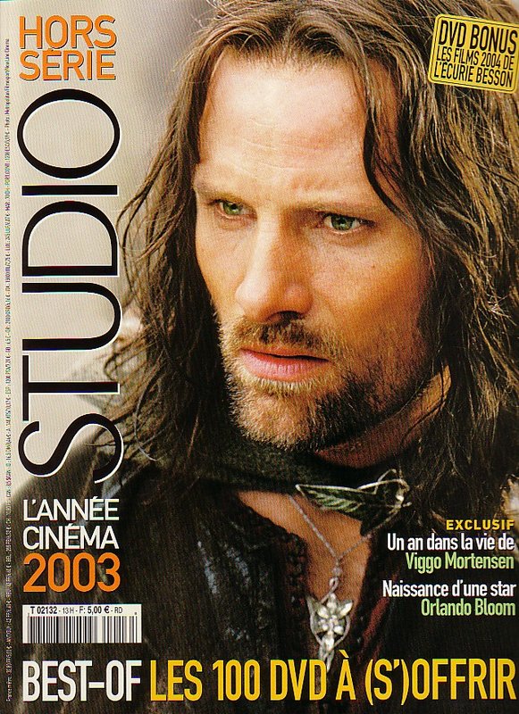 Media Watch: France's 'STUDIO - HORS SERIE' Magazine - Aragorn Cover - 581x800, 170kB