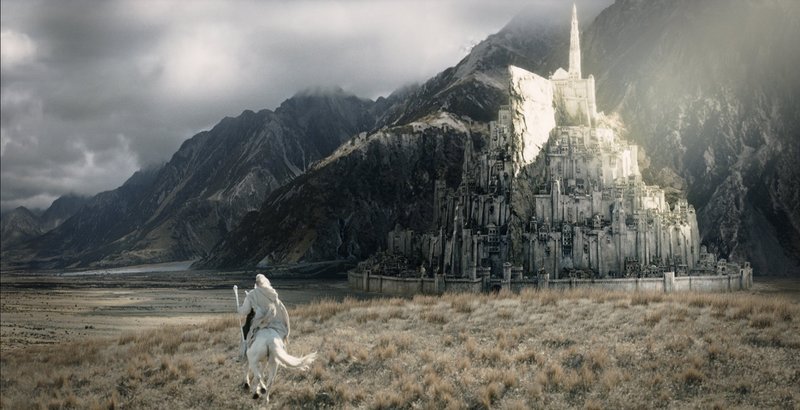 Gandalf Rides To Minas Tirith - 800x410, 70kB