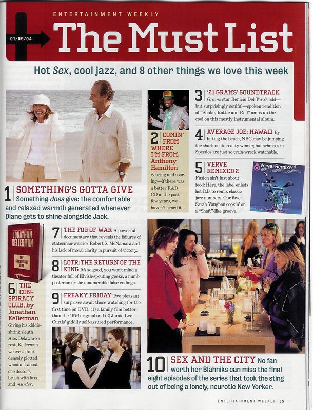 The Must List - Entertainment Weekly - 610x800, 159kB