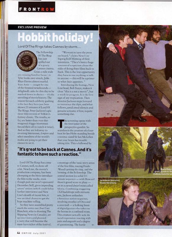 Empire Magazine Talks LoTR At Cannes - Page 1 - 582x800, 93kB