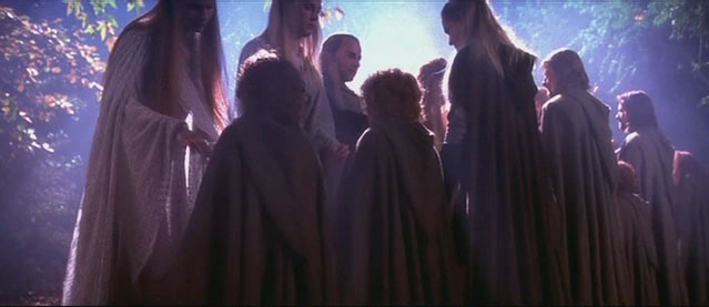 The Fellowship Departs Lothlorien - 639x277, 29kB