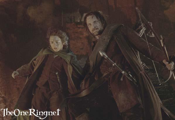 Aragorn And Frodo In Moria - 598x411, 24kB
