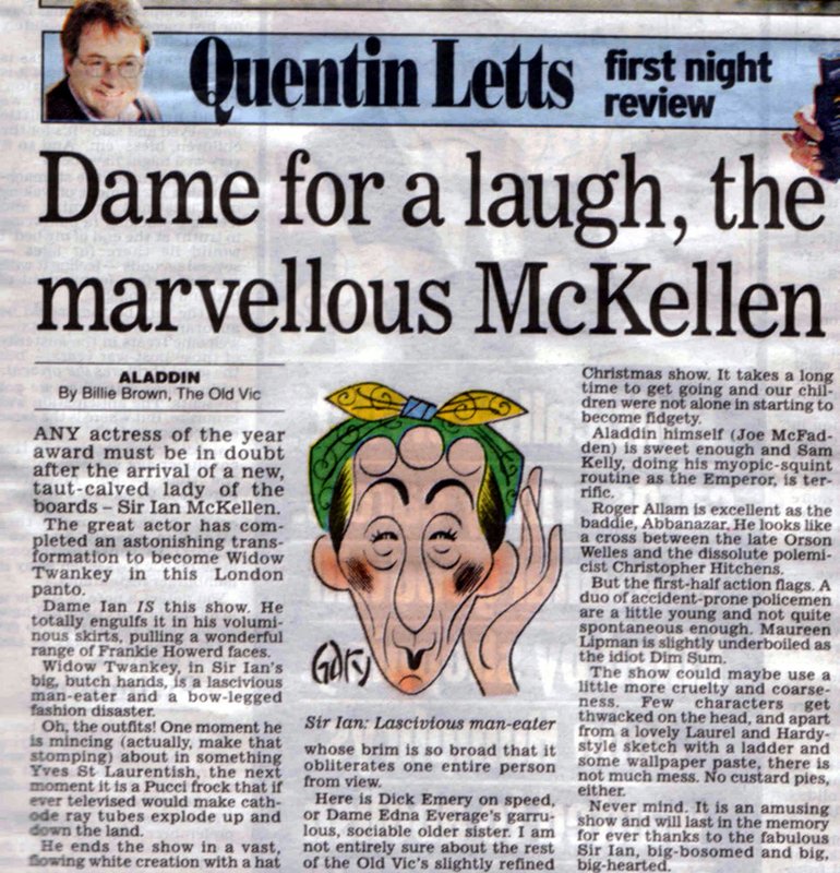 Dame for a laugh, the marvellous McKellen - 770x800, 174kB