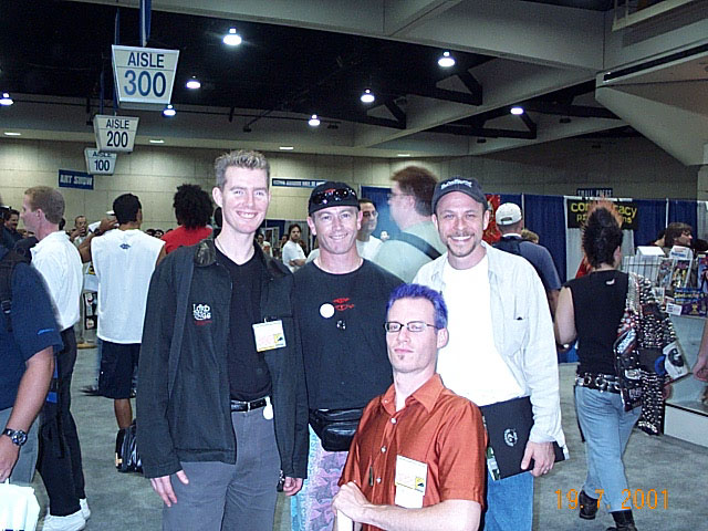 WETA Workshop folks at Comic-Con 2001 - 640x480, 97kB