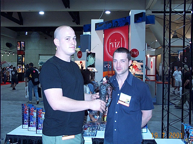 Toy Biz folks at Comic-Con 2001 - 640x480, 104kB