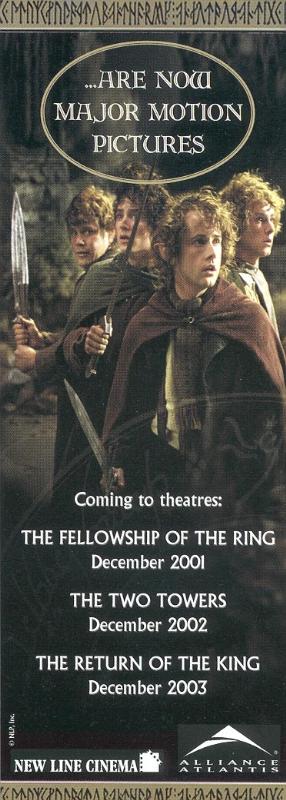 Lord of the Rings Bookmarks by New Line Cinema - 286x800, 50kB
