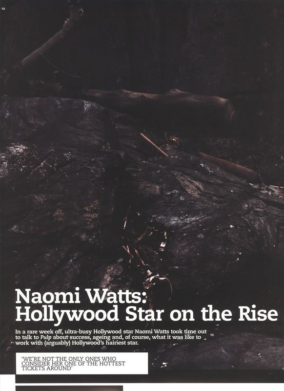 Pulp Magazine Talks Naomi Watts - 582x800, 68kB