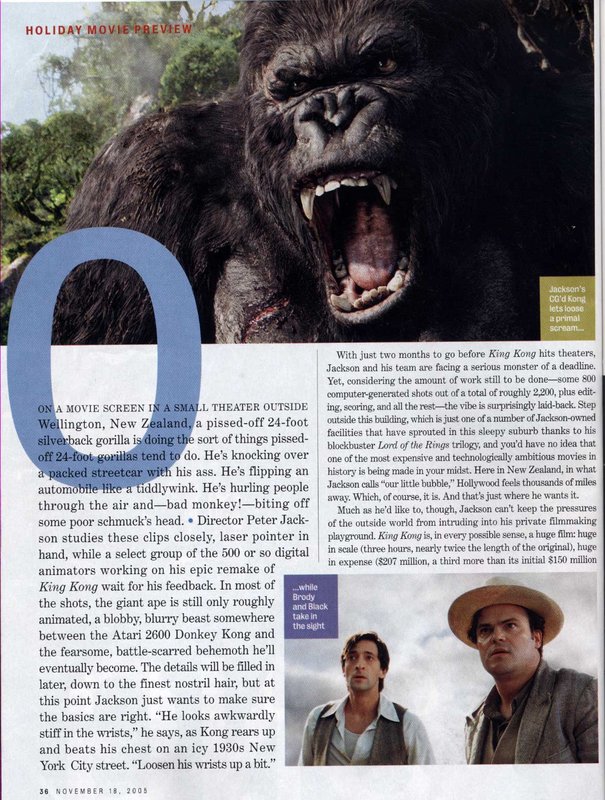 Entertainment Weekly talks King Kong - 605x800, 148kB