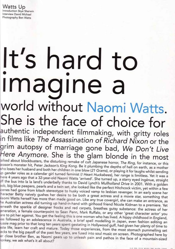 i-D Magazine Talks Naomi Watts - 562x800, 135kB