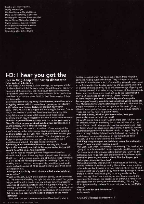 i-D Magazine Talks Naomi Watts - 565x800, 140kB