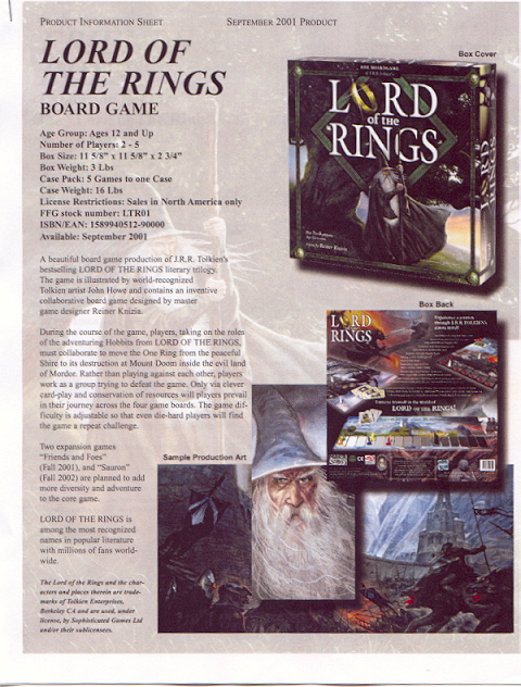 LOTR Board Game Product Information Sheet - 480x632, 363kB