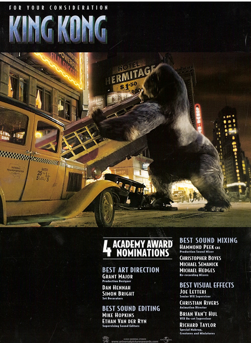 New Kong 'For Your Consideration' Ads - 500x683, 199kB