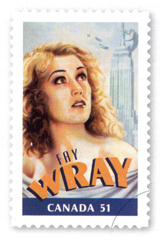 Fay Wray Stamps Available in Canada - 320x478, 47kB