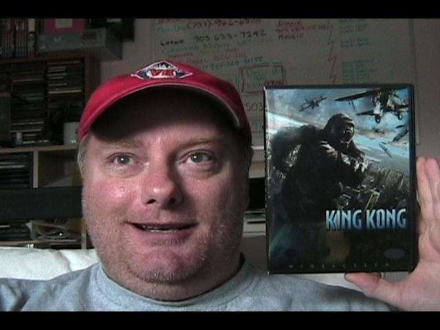 King Kong Fan with his DVD - 640x480, 36kB