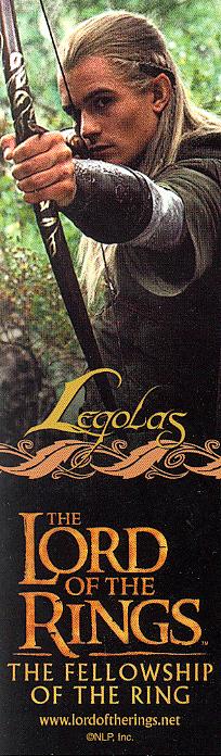 LOTR Bookmark - Legolas - 204x696, 51kB