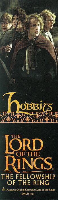 LOTR Bookmark - Hobbits - 204x699, 46kB