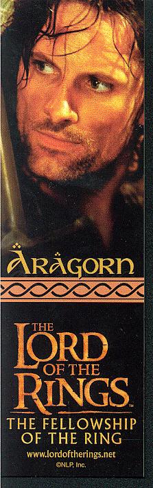LOTR Bookmark of Aragorn - 223x711, 52kB