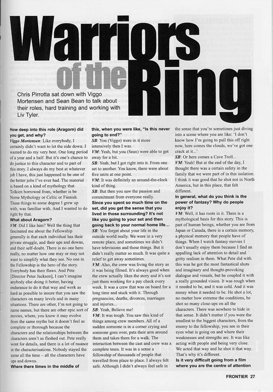 Media Watch: Frontier Magazine "Warriors of the Ring" - 558x800, 148kB