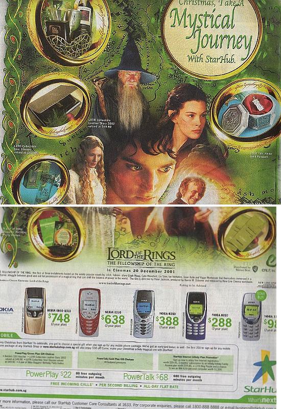 LOTR Cell Phone Ad - 550x800, 141kB