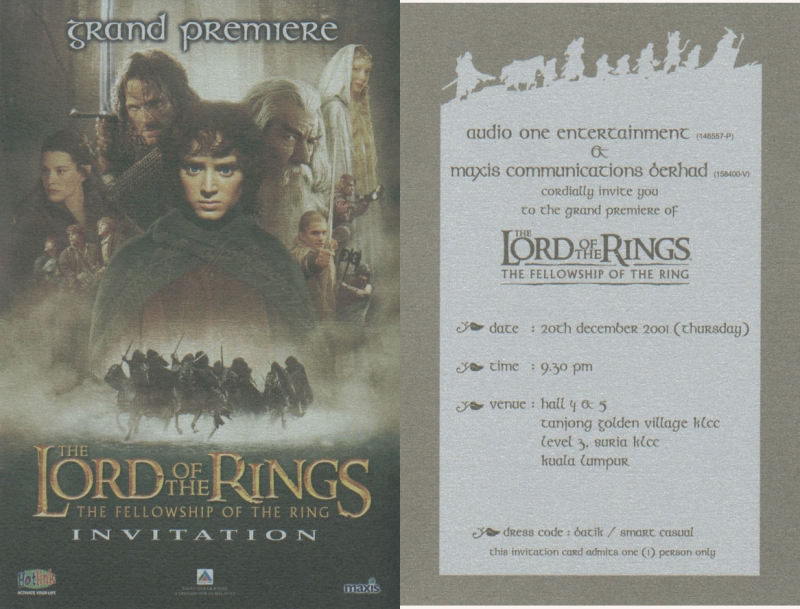 Malaysian Fellowship of the Ring Premiere Tickets - 800x609, 308kB