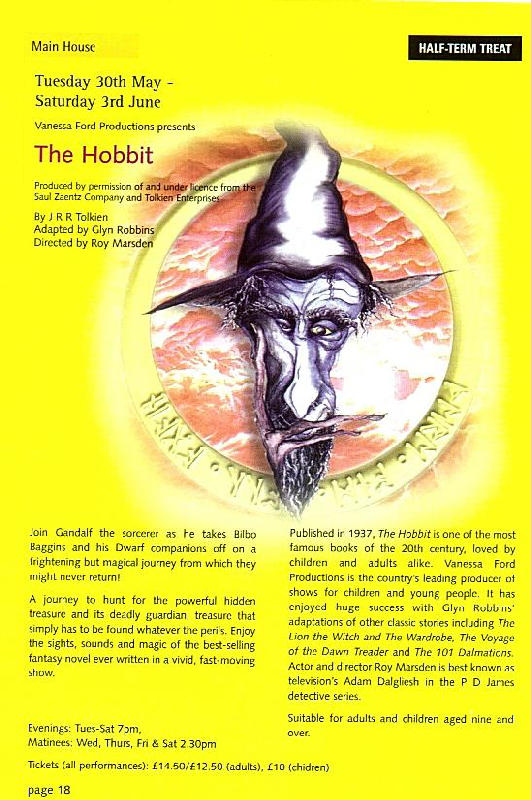'The Hobbit' Stageplay Poster - 531x800, 107kB