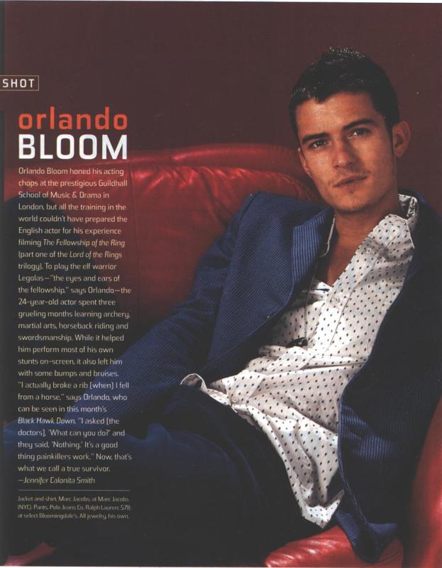 Orlando Bloom In Teen People - 623x800, 60kB
