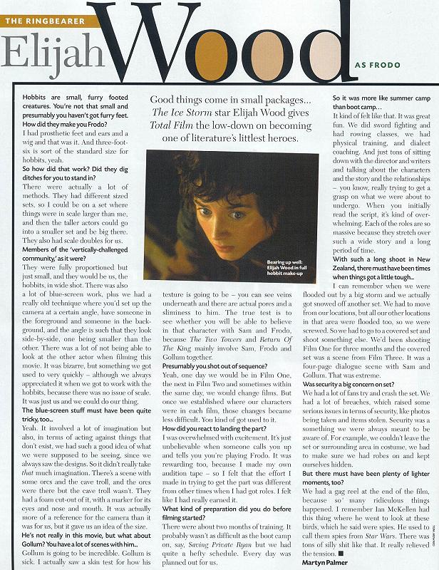 Total Film Magazine: Frodo - 616x800, 155kB