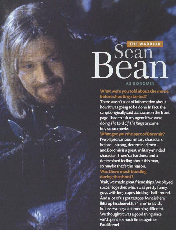 Total Film Magazine: Sean Bean - 604x787, 82kB
