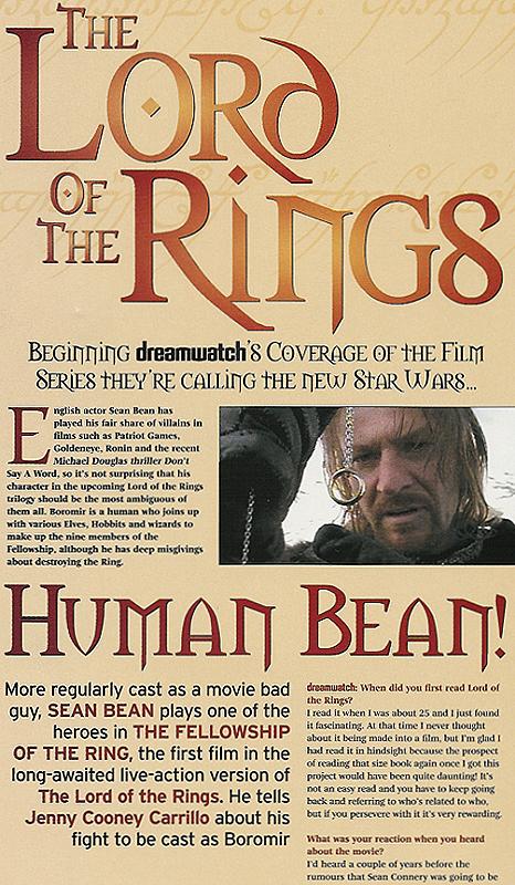 Dreamwatch Magazine: Boromir Holds the Ring - 466x800, 102kB