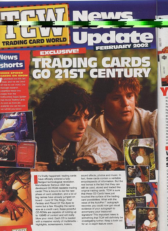 Trading Card World Magazine: Cards go 21st Century - 581x800, 135kB
