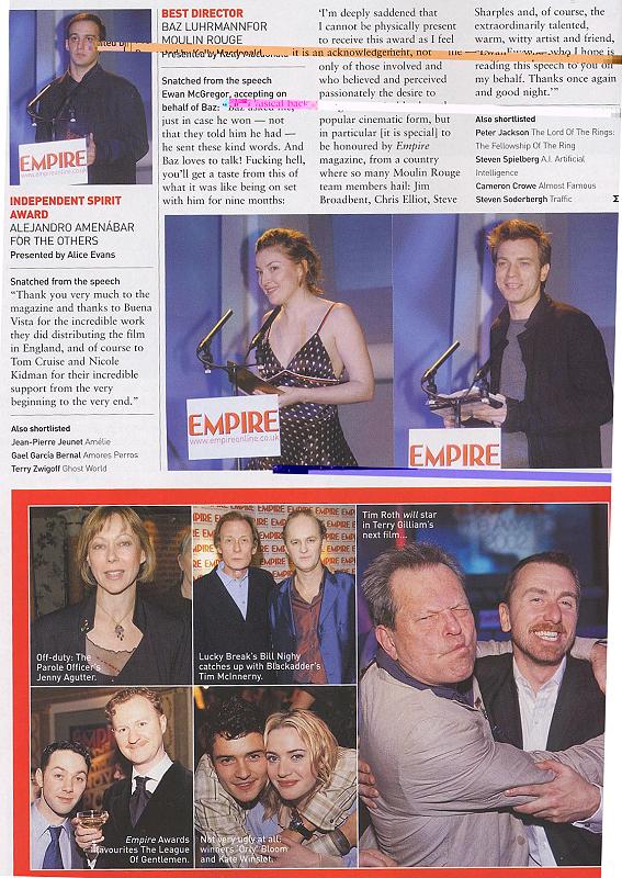 Empire Magazine reports on the 2002 Empire Awards - 567x800, 121kB