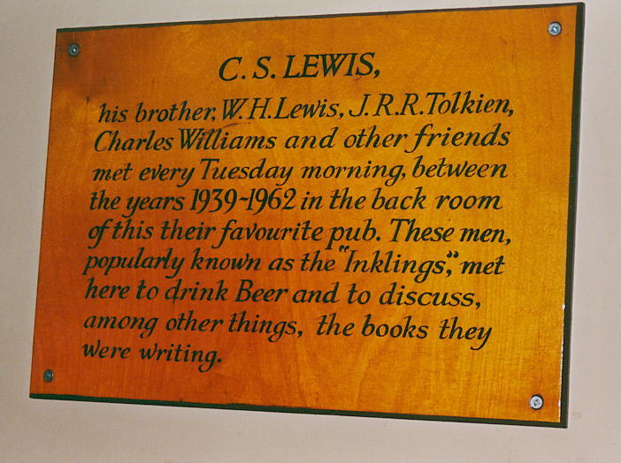 'The Inklings' Plaque In The Eagle And Child Pub - 702x524, 76kB
