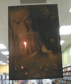 FOTR Posters at local Video Stores - 287x339, 17kB