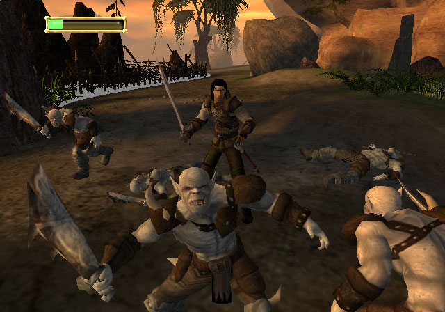 Aragorn fights even more Orcs - 640x448, 73kB