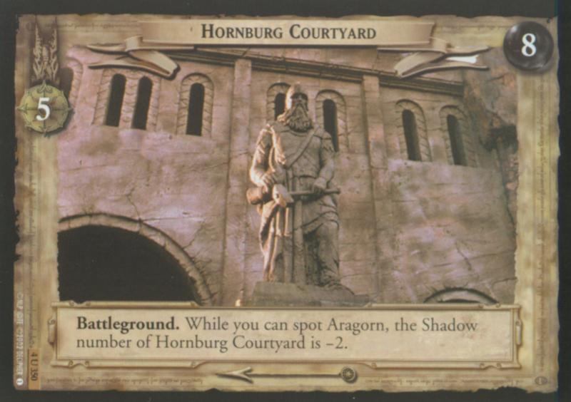 Two Towers Decipher Trading Card - Hornburg Courtyard - 800x564, 54kB
