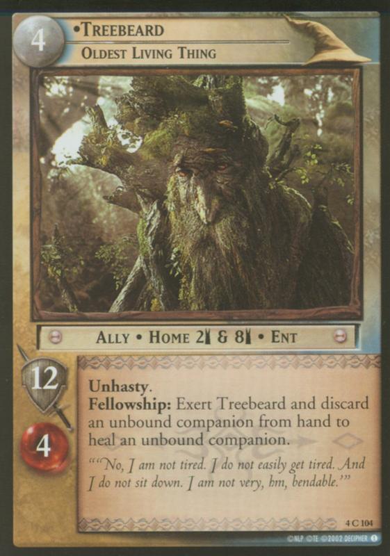 Two Towers Decipher Trading Card - Treebeard - 561x800, 65kB