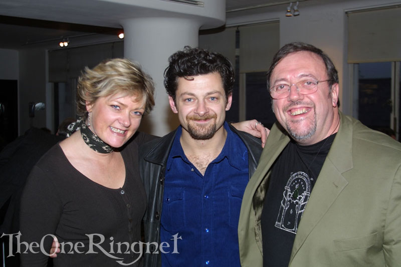 Andy Serkis, Brian Sibley and Jude Fisher - 800x533, 67kB