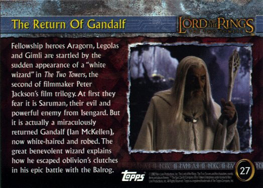 Topps TTT Cards - Gandalf the White (back) - 524x376, 65kB
