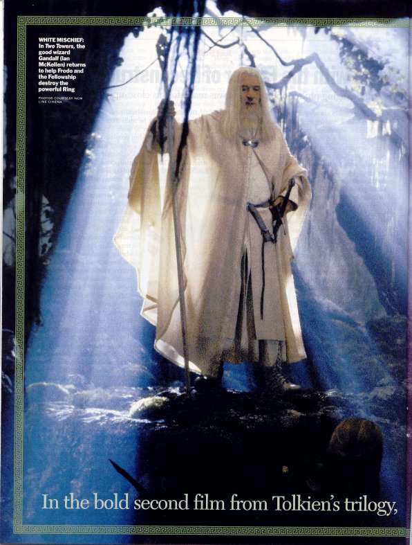 Media Watch: Time Magazine - Gandalf the White revealed - 596x787, 120kB