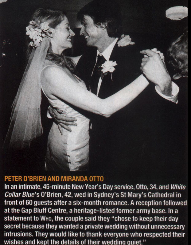 Miranda Otto Wedding Pictures - 622x800, 110kB