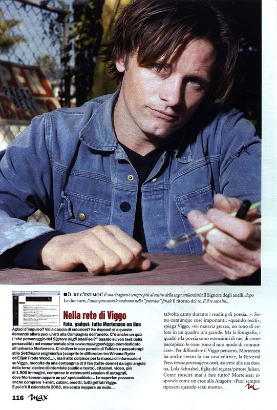 Media Watch: Viggo in Max Magazine - 541x800, 135kB