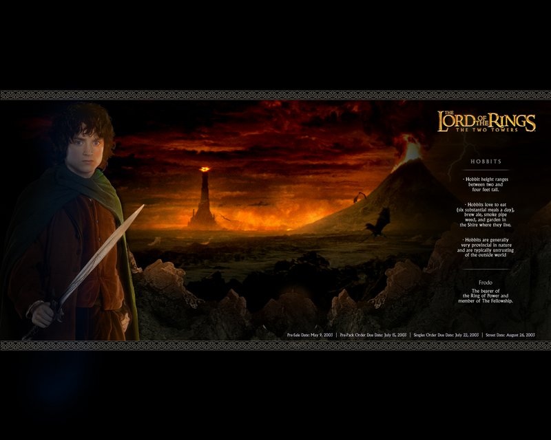 Frodo Wallpaper From TTT DAK - 800x640, 65kB
