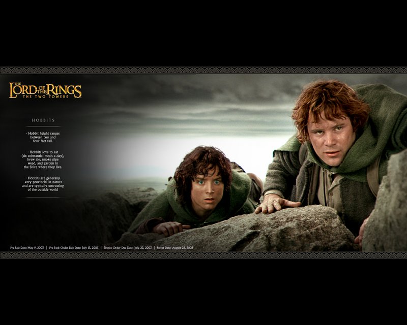 Frodo And Sam Wallpaper From TTT DAK - 800x640, 70kB