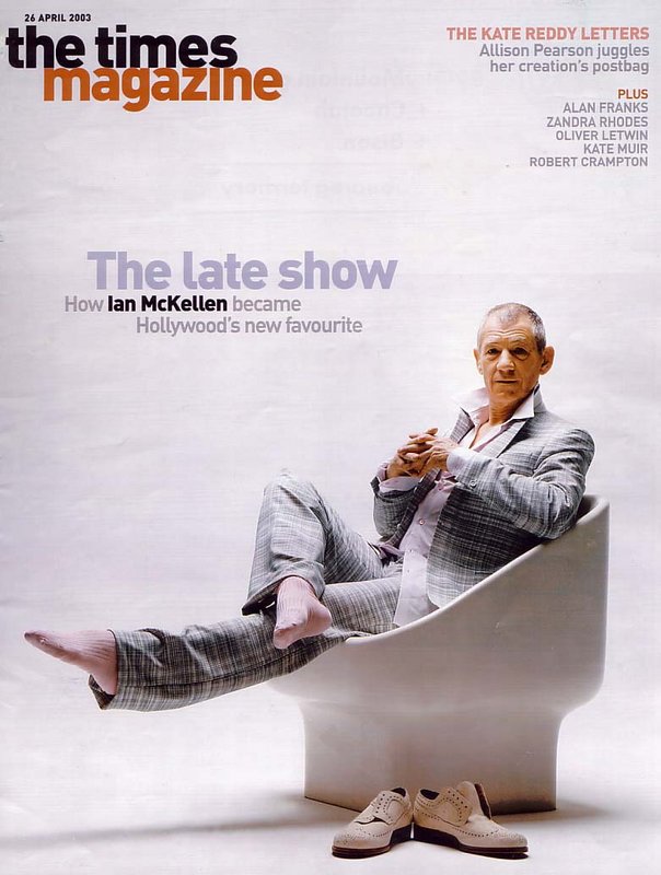 Media Watch: Ian McKellen in 'The Times' - 604x800, 80kB