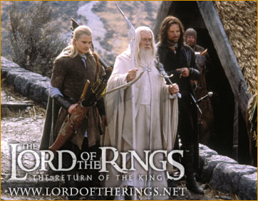Legolas, Gandalf the White and Aragorn - 362x283, 35kB